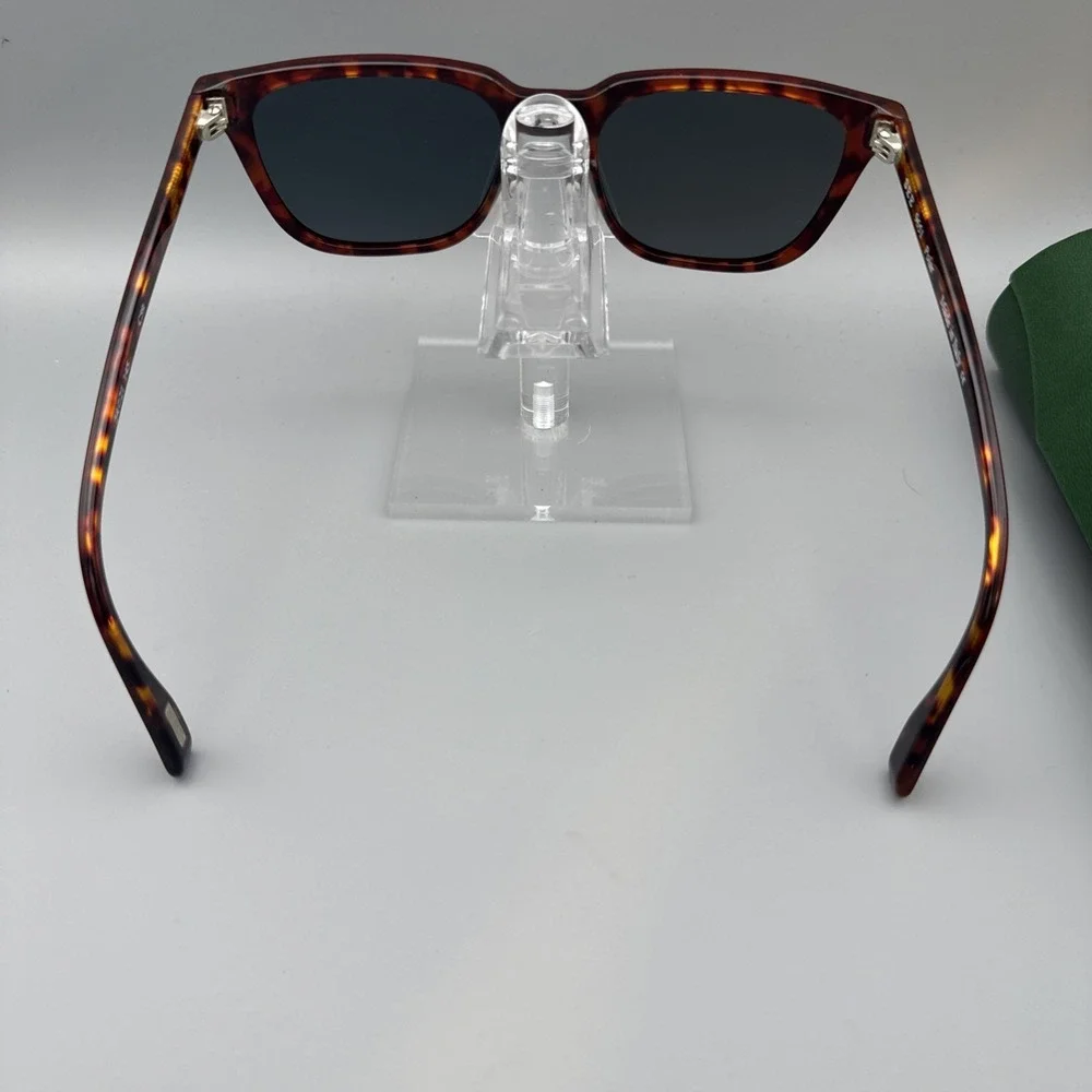 SEE 9651 Authentic Polarized Square Sunglasses Red Tortoiseshell 54-21 145 &Case